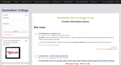 Desktop Screenshot of moodle.carshalton.ac.uk